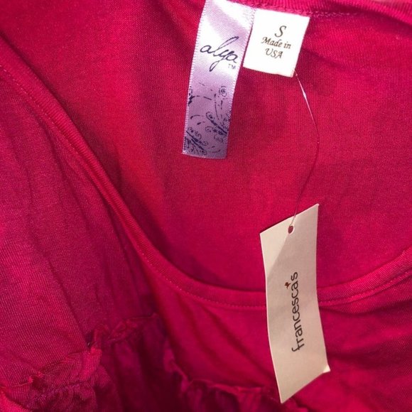 Francesca's Collections alya Cold Shoulder Pink Mini Dress Small Womens Kerria - Picture 4 of 5